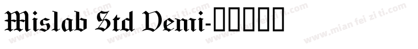 Mislab Std Demi字体转换